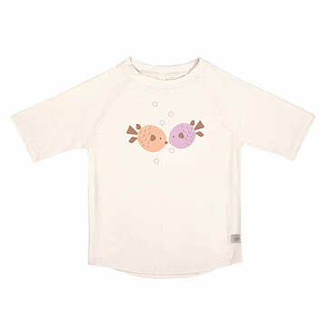 Achat Accessoires bébé T-shirt Anti-UV Manches Courtes Splash & Fun Poissons Blanc Cassé - 6/12 Mois