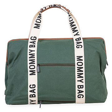 Mommy Bag Large Signature Canvas - Vert (Childhome) - Image 5