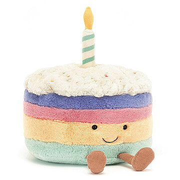Achat Peluche Amuseable Rainbow Birthday Cake