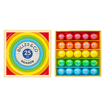 Achat Mes premiers jouets Boîte de 25 Billes - Rainbow