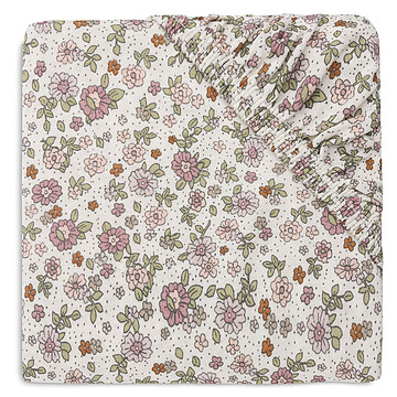 Achat Linge de lit Drap Housse Jersey Retro Flowers - 60 x 120 cm