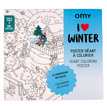 Achat Loisirs créatifs Poster à Colorier - I Love Winter
