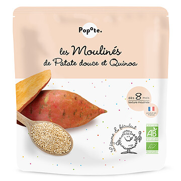 Achat Gourde repas bio Les Moulinés Patate Douce et Quinoa - 180 g