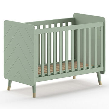 Achat Lit bébé Lit Bébé Réglable Olive Green - 60 x 120 cm