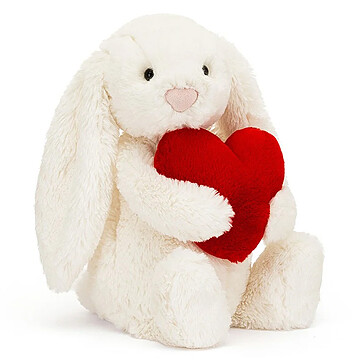 Achat Peluche Bashful Red Love Heart Bunny - Moyen