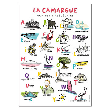 Achat Affiches et posters Affiche Abécédaire Camargue