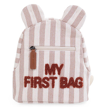 Achat Bagagerie enfant Sac à Dos My First Bag - Rayures Nude Terracotta