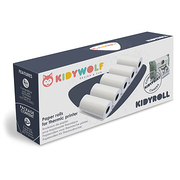 Achat Mes premiers jouets Lot de 5 Rouleaux de Papier Thermique Autocollant KidyRoll