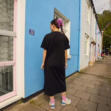 Robe d'Allaitement Tee Noir - XXL (Tajinebanane) - Image 3