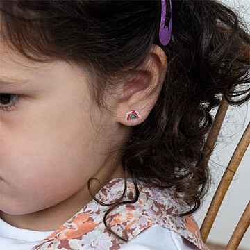 Boucles D'oreilles Autocollantes Fées Dans Le Jardin - Pour Enfants - 30 Paires - Sans Perçage - Stickers Fun