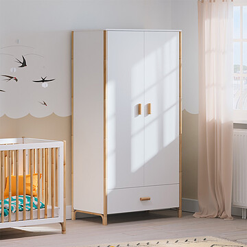 Armoire 2 Portes Océane - Neige (Théo) - Image 2