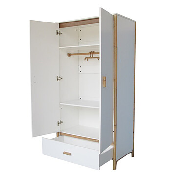Armoire 2 Portes Océane - Neige (Théo) - Image 3