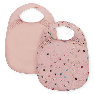 Achat Bavoir Lot de 2 Bavoirs - Fairy Cherry & Cameo Rose