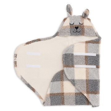 Chancelière Jollein Check Boucle Teddy - Pour Siège Auto Poussette Bébé