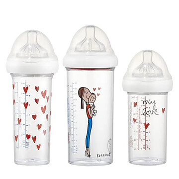 Achat Biberon Lot de 3 Biberons My Love - 210 ml et 360 ml
