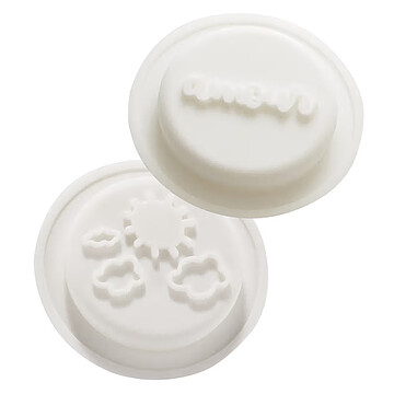 Achat Biberon Lot de 2 Opercules - Nuages et Amour