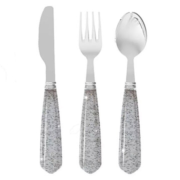 Achat Coffret repas Set de Couverts à Paillettes - Blue