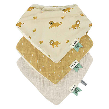 Achat Bavoir Lot de 3 Bavoirs Bandana - Lively Lion