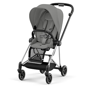 Achat Poussette citadine Poussette Citadine Mios 3 Chrome Black - Mirage Grey