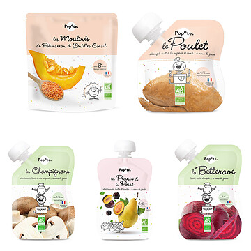 Achat Gourde repas bio Pack Automne Mixé et Mouliné