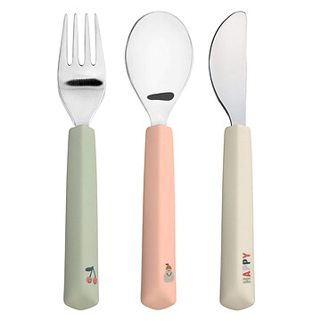 Achat Vaisselle et couverts Lot de 3 Couverts Happy Fruits - Cerise