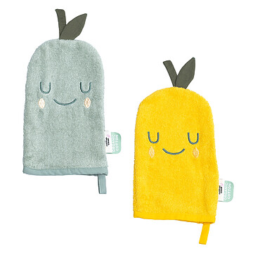 Achat Gant de toilette Lot de 2 Gants de Toilette - Lemon Pear 