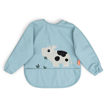 Achat Bavoir Bavoir à Manches avec Poche Tiny Farm Bleu - 6/18 Mois