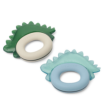 Achat Dentition Lot de 2 Anneaux de Dentition Rafraîchissants Rita Dinosaure - Blue Fog Multi Mix