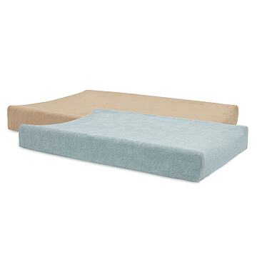 Achat Matelas et housse à langer Lot de 2 Housses de Matelas à Langer - Sea Green & Biscuit 