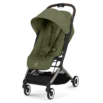 Achat Poussette compacte Poussette de Voyage Ultra-compacte Orfeo Châssis Taupe - Moss Green