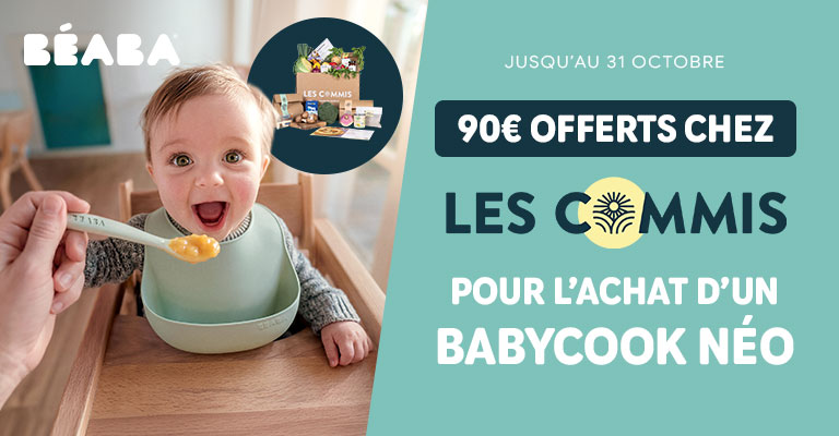 90€ offerts sur Les Commis pour l’achat d’un Babycook Néo