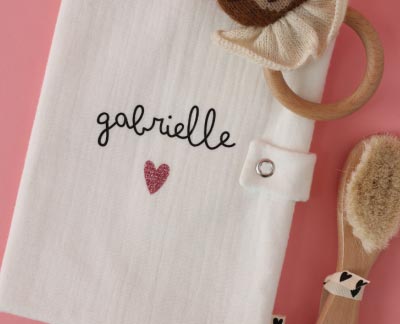 Broderie pour doudou