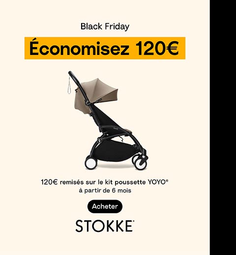 Offre Black Friday Stokke pour poussette Yoyo