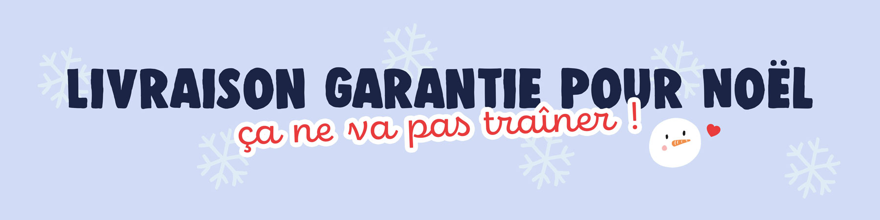 Livraison garantie pour Noël