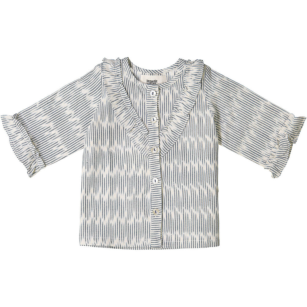 Top Vanessa - Blue Cloud Ikat - 6/9 Mois Le Petit Lucas du Tertre