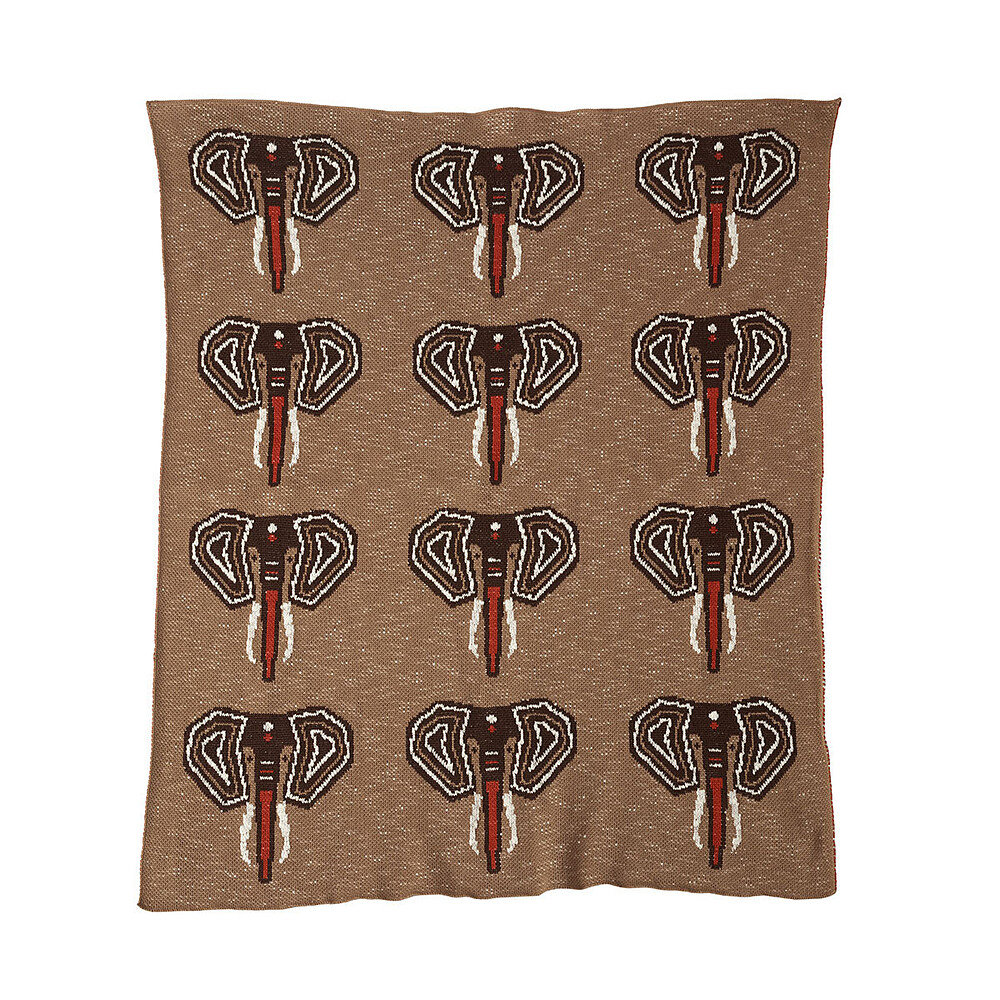 Couverture Tricot On the Go XL - Eléphant Quax