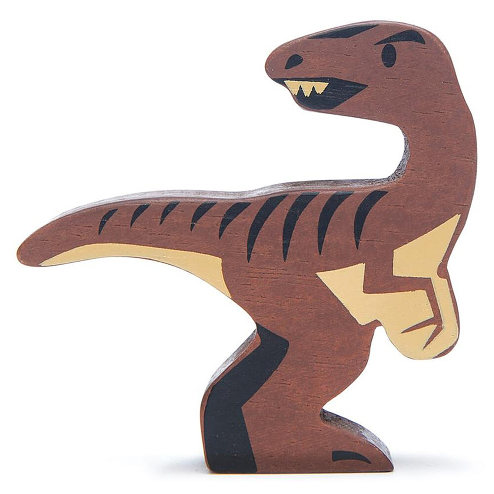 Vélociraptor en Bois Tender Leaf Toys