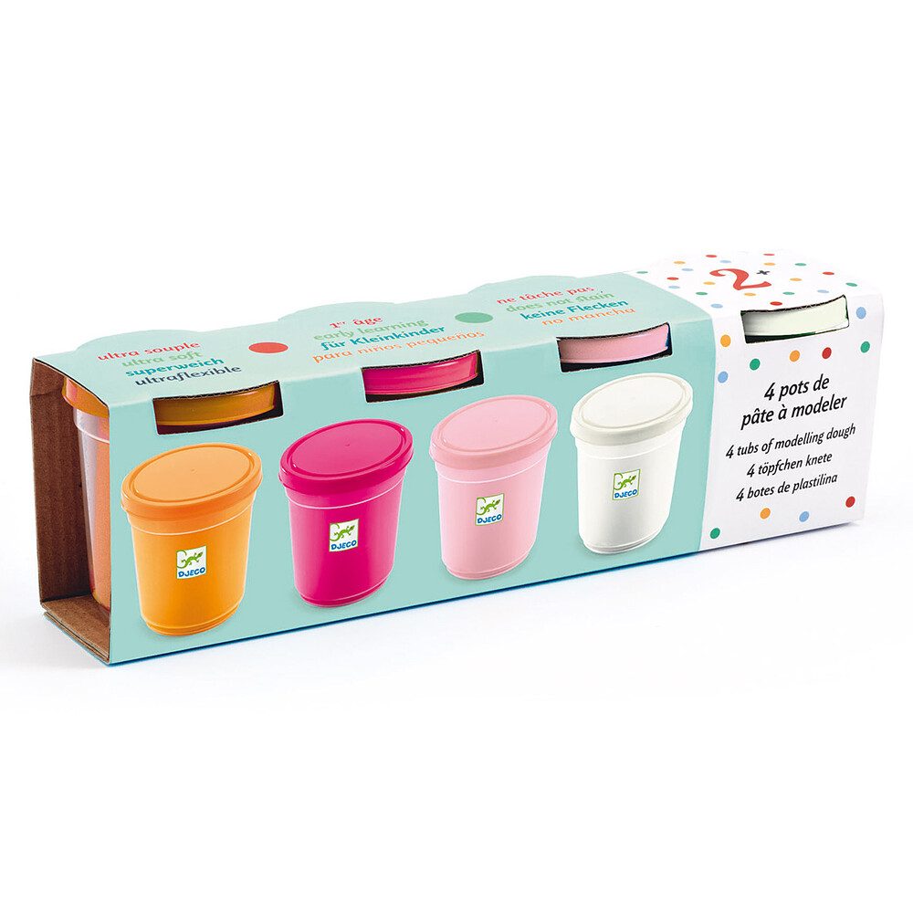 Lot de 4 Pots de Pâte à Modeler - Sweet Djeco