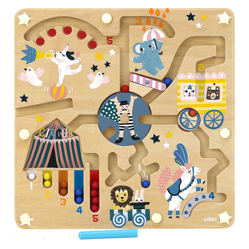 Labyrinthe Magnétique Circus - Michelle Carlslund	 Vilac