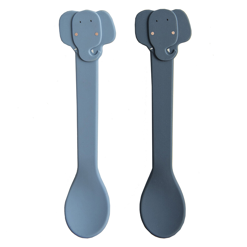 Lot de 2 Cuillères en Silicone - Mrs. Elephant Trixie Baby