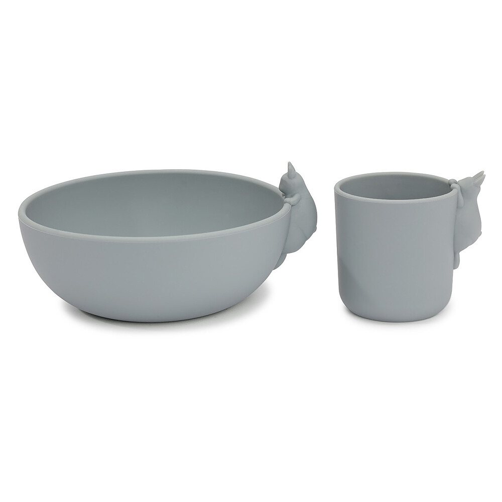 Set Bol et Tasse Bunny - Quarry Blue Konges Sløjd