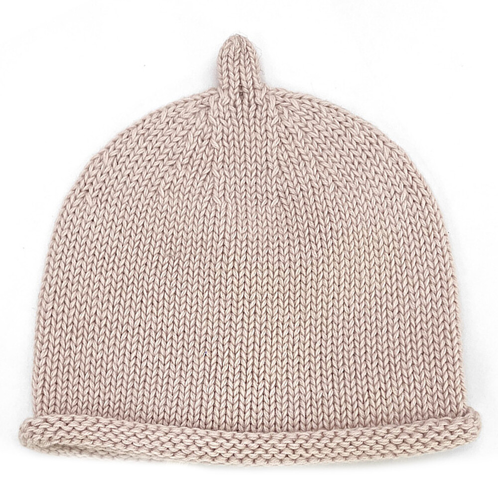 Bonnet de Naissance Tricot Nude Powder - 0/1 Mois Babyshower