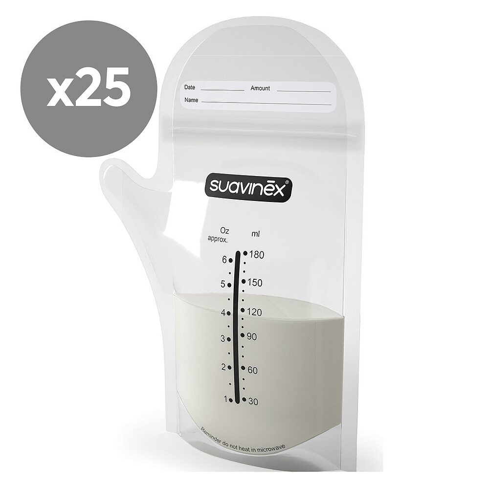 Lot de 25 Sachets de Conservation - 180 ml Suavinex