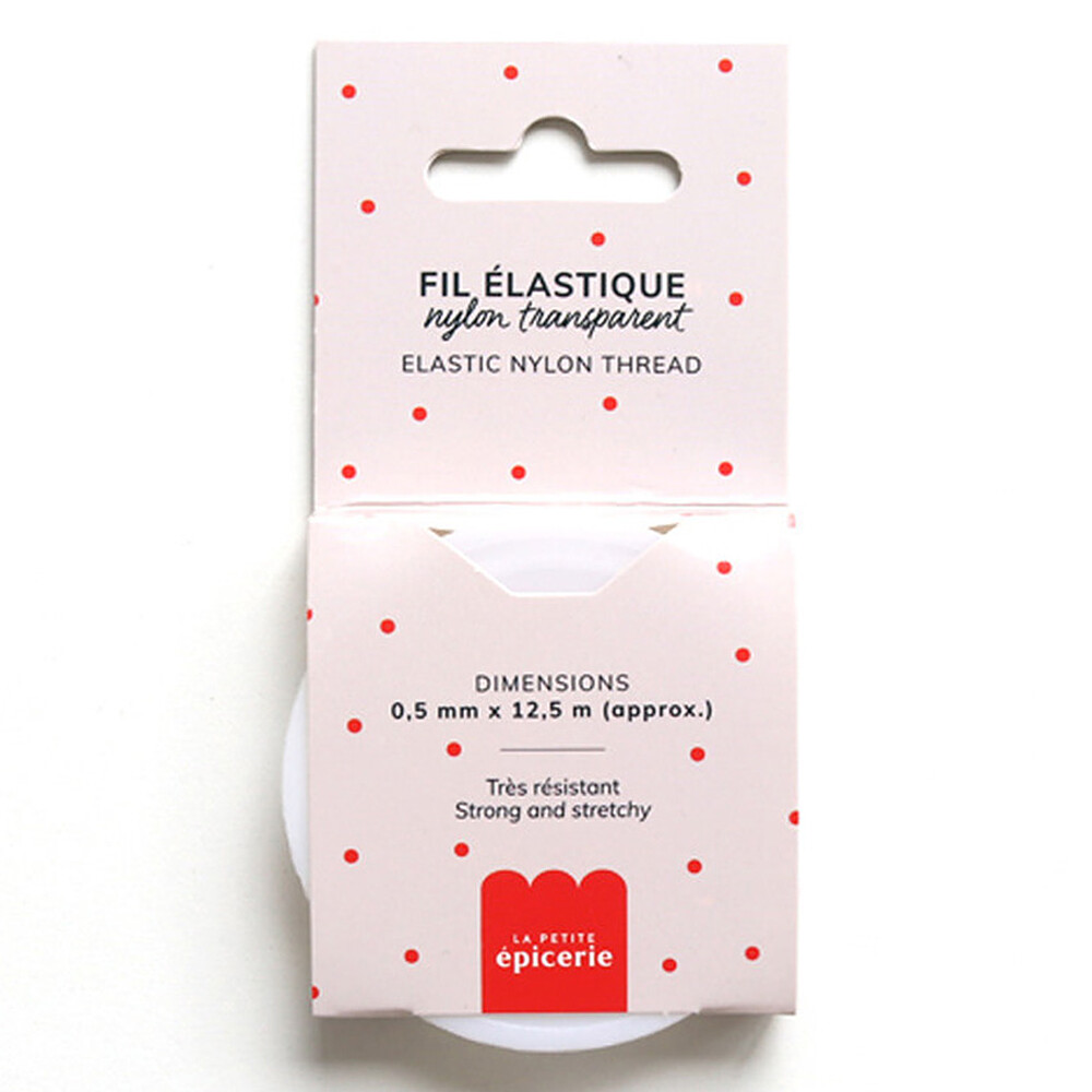 Fil Nylon Elastique Transparent Ø 0,5 mm - 125 cm La Petite Epicerie