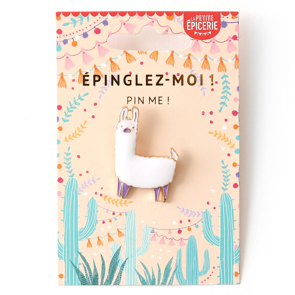 Broche Pin's Emaillé - Lama La Petite Epicerie