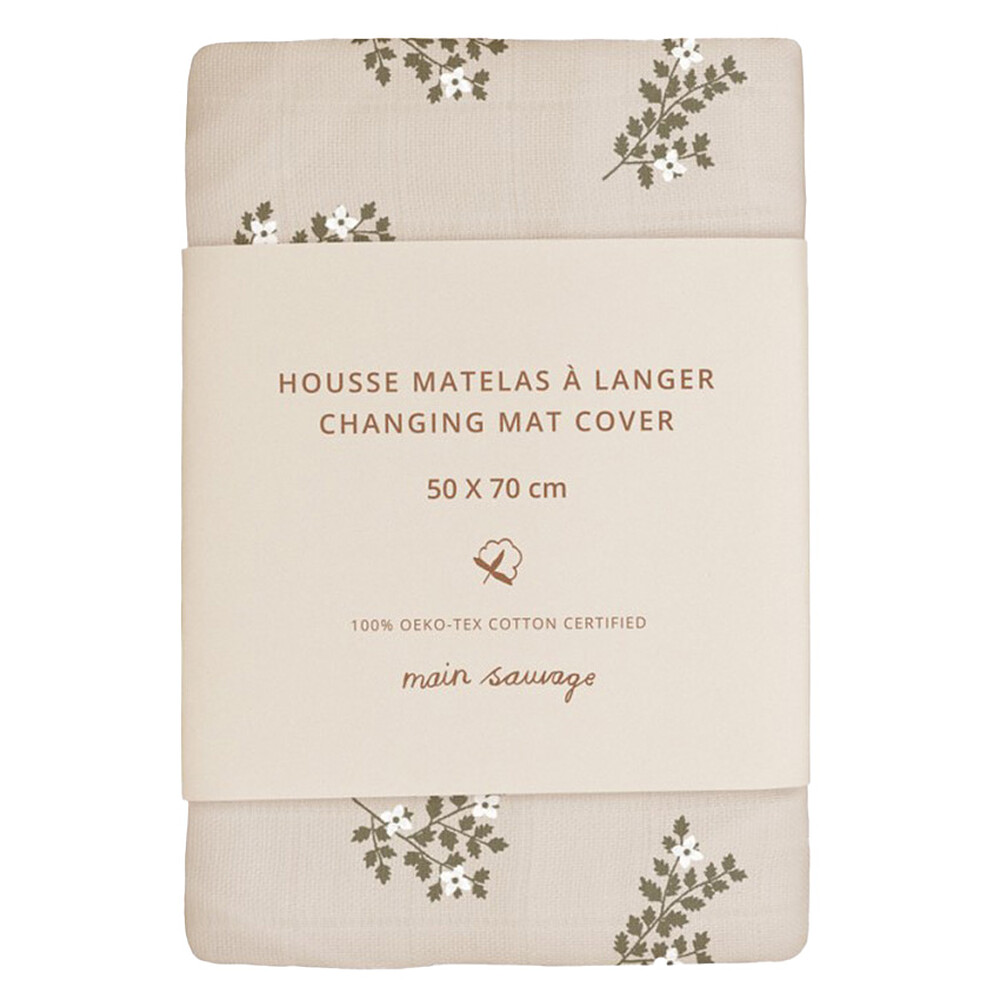Housse de Matelas à Langer - Holly Flowers Main Sauvage