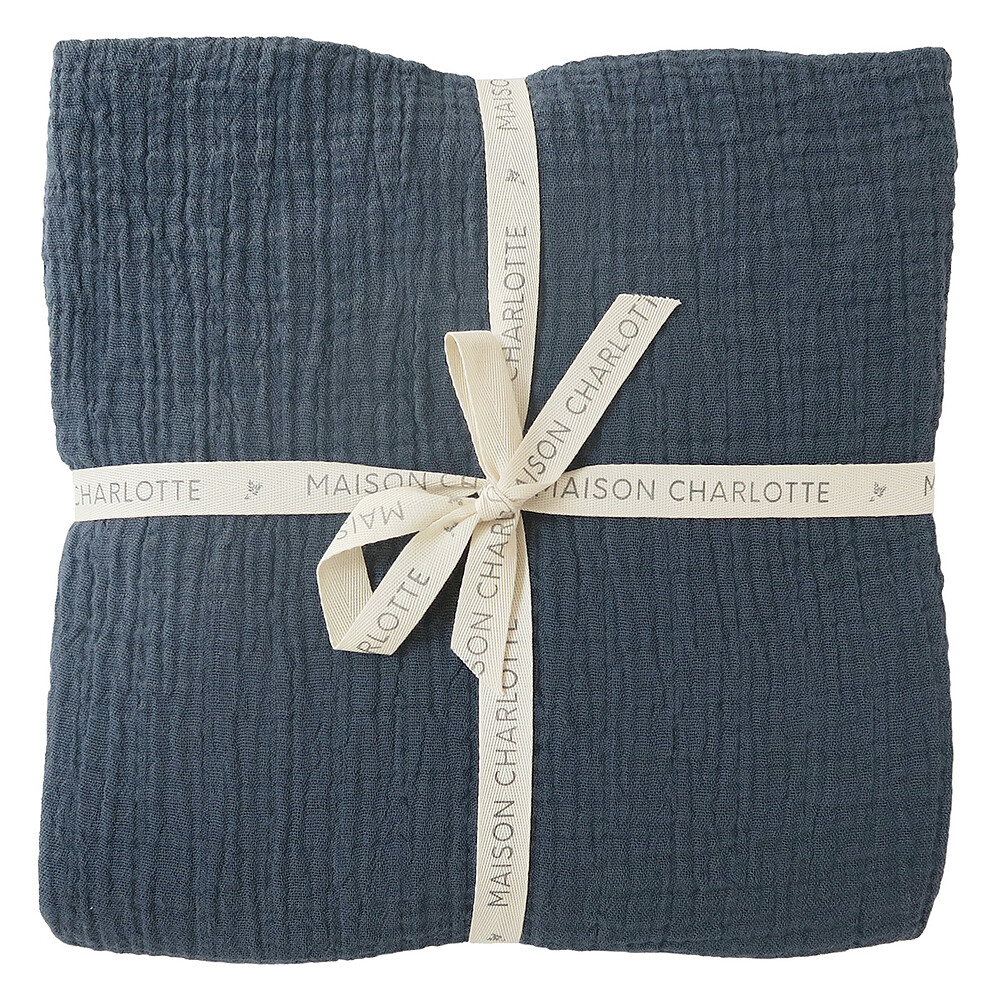 Drap Housse Bleu - 60 x 120 cm Maison Charlotte