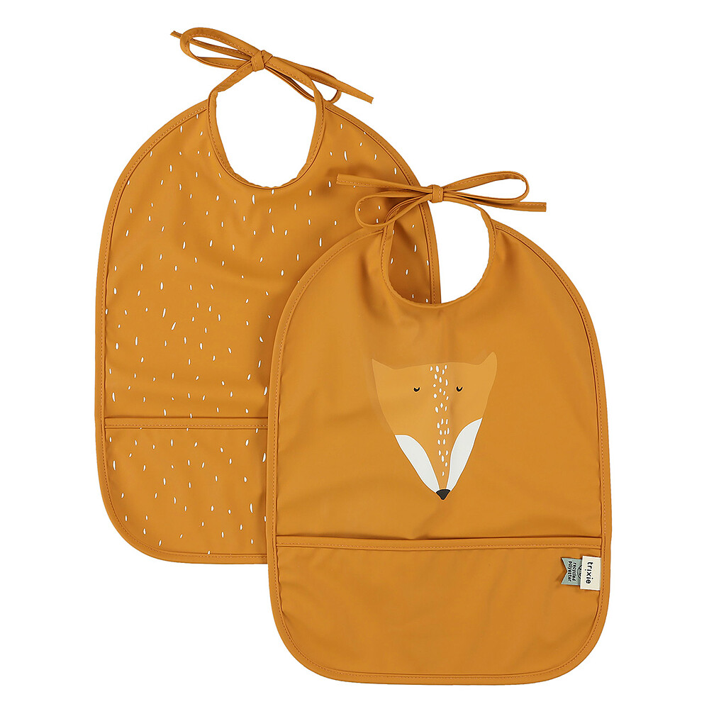 Lot de 2 Bavoirs Imperméables - Mr. Fox Trixie Baby