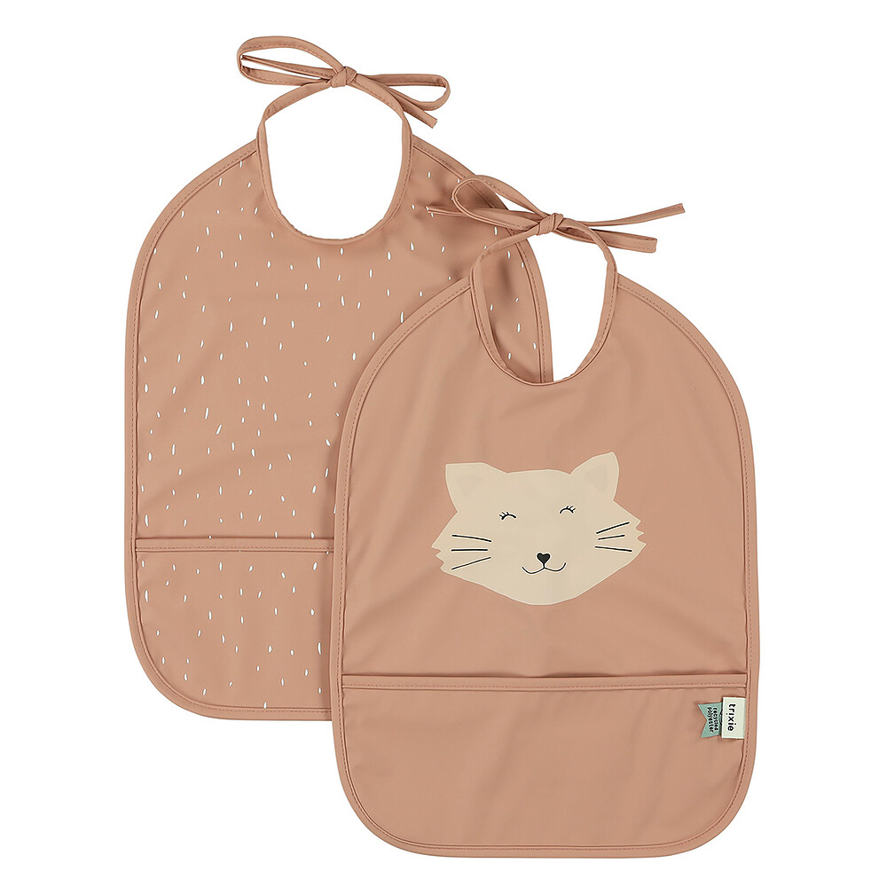 Lot de 2 Bavoirs Imperméables - Mrs. Cat Trixie Baby