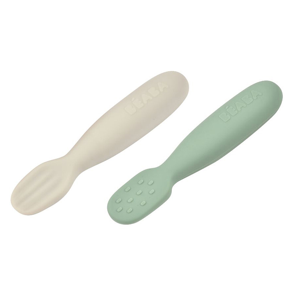 Lot de 2 Pré-cuillères - Velvet Grey & Sage Green BÉABA